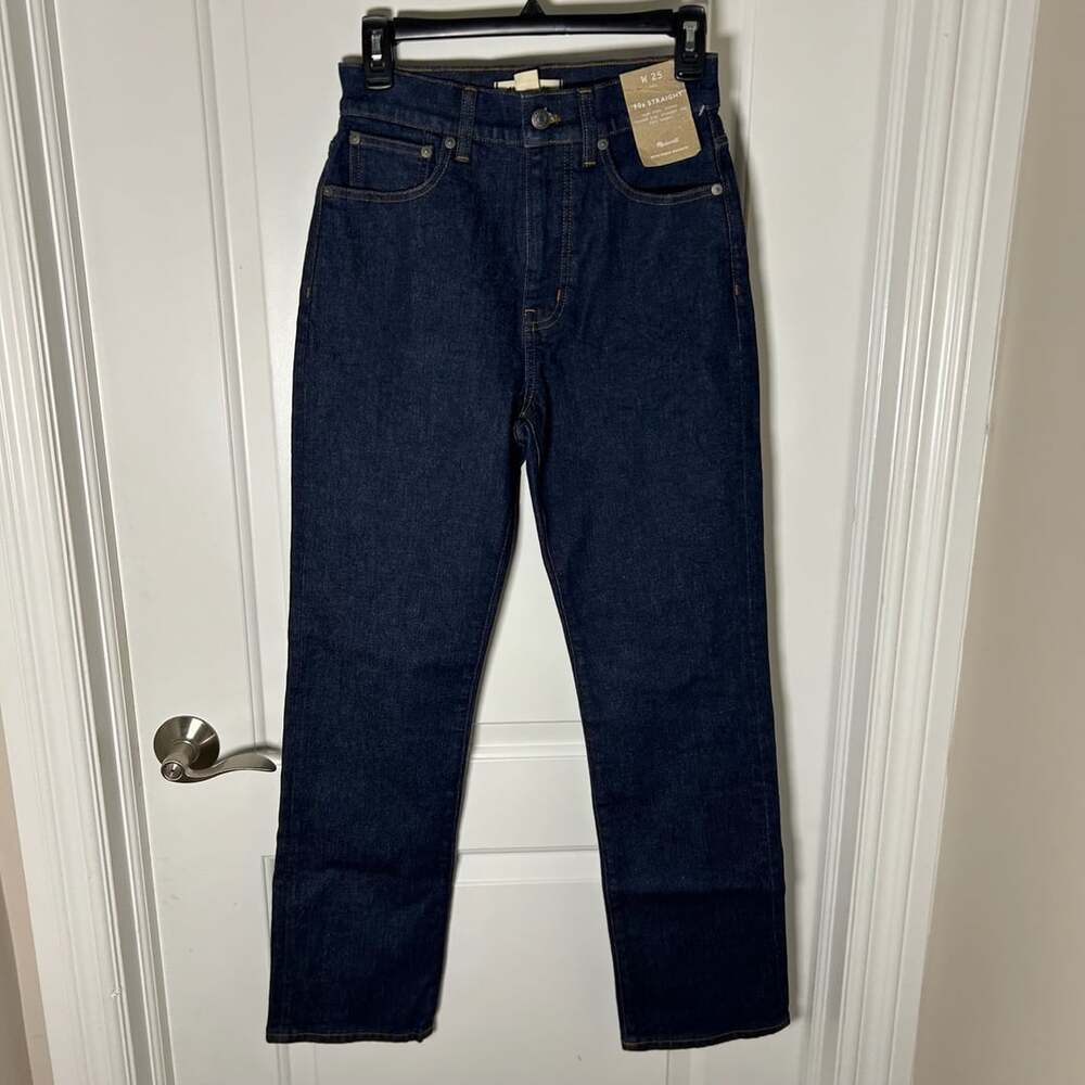 Madewell 90s Straight Jeans Size 25 Dark Wash Denim New with Tags